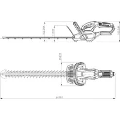 Taille Haie Sans Fil 550mm 18V Li-ion KORMAN (sans Batterie) -Outil Atelier Magasin product 675
