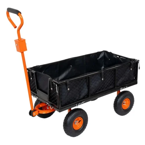 Chariot De Jardin Max 300Kg Avec Bâche Et Parois Amovibles SAINT PIERRE DU CHAMP -Outil Atelier Magasin product 696