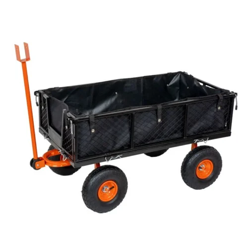 Chariot De Jardin Max 300Kg Avec Bâche Et Parois Amovibles SAINT PIERRE DU CHAMP -Outil Atelier Magasin product 697