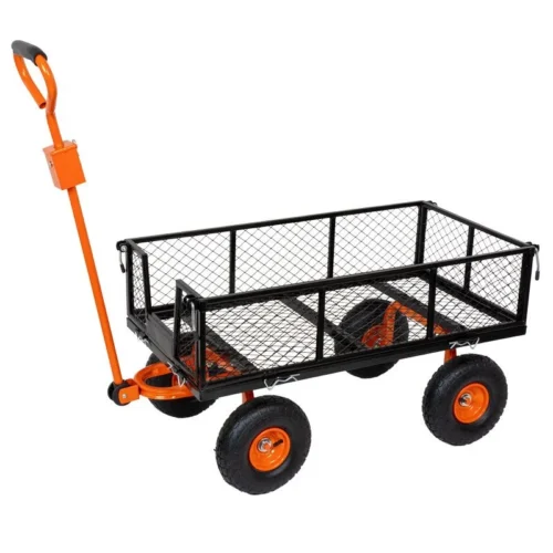 Chariot De Jardin Max 300Kg Avec Bâche Et Parois Amovibles SAINT PIERRE DU CHAMP -Outil Atelier Magasin product 698