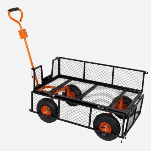 Chariot De Jardin Max 300Kg Avec Bâche Et Parois Amovibles SAINT PIERRE DU CHAMP -Outil Atelier Magasin product 699