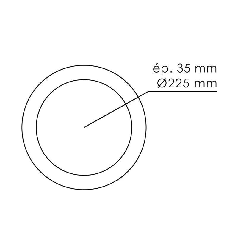 Plafonnier LED Rond 18W 3000K Ø226mm WOLTZ 4 Plafonnier LED Rond 18W 3000K Ø226mm WOLTZ – Image 4