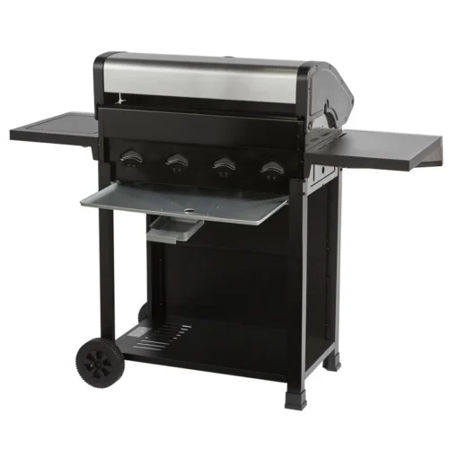 Barbecue Gaz ROSTER 5 Brûleurs Dont 1 Latéral Avec Plancha Et Grille De Cuisson Combinées -Outil Atelier Magasin product 857