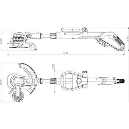 Coupe-Bordure Sans Fil 18V Li-ion KORMAN (sans Batterie) -Outil Atelier Magasin product 872