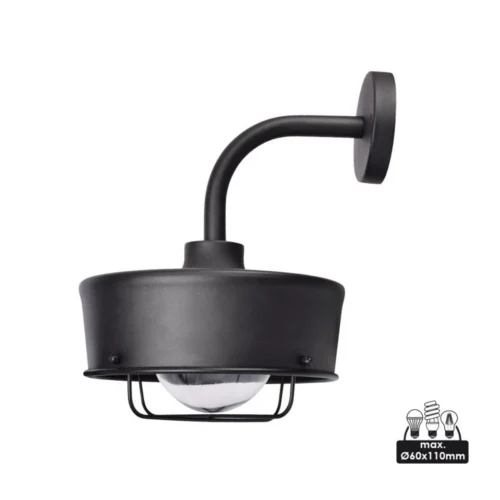 Applique Extérieure 60W Max E27 Acier Noir WOLTZ -Outil Atelier Magasin product 89