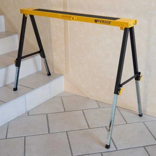 Tréteau Télescopique Pliable 150 Kg Avec Hauteur Réglable FEROCE -Outil Atelier Magasin product 940