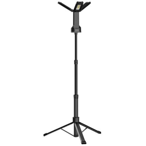 Projecteur De Chantier LED Rechargeable Sur Trépied 94/183cm 70W WOLTZ -Outil Atelier Magasin projecteur de chantier led rechargeable sur trepied 70w 1