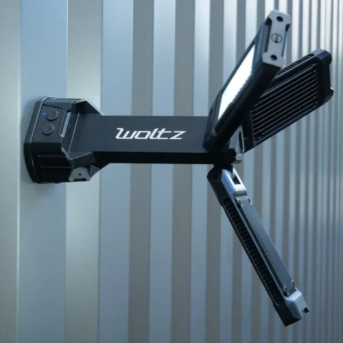 Projecteur De Chantier LED Rechargeable Sur Trépied 94/183cm 70W WOLTZ -Outil Atelier Magasin projecteur de chantier led rechargeable sur trepied 70w 2