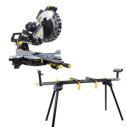 Scie à Onglet Radiale 2000W 305 Mm Laser Double Inclinaison + Support STEINER