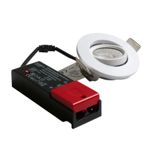 Spot Blanc Encastré Orientable LED 8W IP65 CCT RT2012/RE2020 -Outil Atelier Magasin spot blanc encastre orientable led 6w rt 2012re2020 2