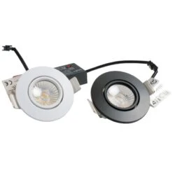 Spot Blanc Encastré Orientable LED 8W IP65 CCT RT2012/RE2020 -Outil Atelier Magasin spot blanc encastre orientable led 6w rt 2012re2020 6