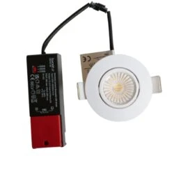 Spot Blanc Encastré Orientable LED 8W IP65 CCT RT2012/RE2020 -Outil Atelier Magasin spot blanc encastre orientable led 6w rt 2012re2020 9