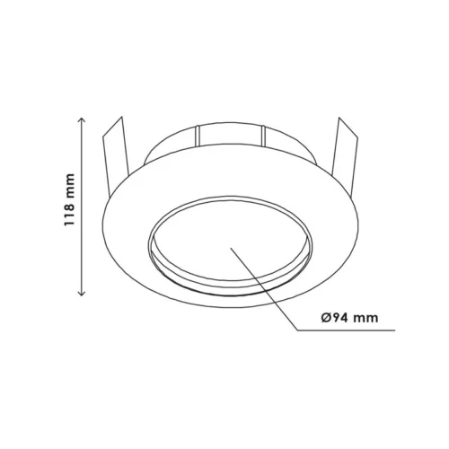 Spot Encastrable Orientable LED 35W Rond Alu -Outil Atelier Magasin spot encastre orientable rond 3