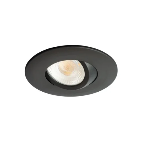 Spot Noir Encastré Orientable LED 5W IP65 CCT RT2012/RE2020 WOLTZ -Outil Atelier Magasin spot noir encastre orientable led 6w rt 2012re2020 13