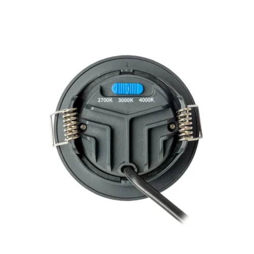 Spot Noir Encastré Orientable LED 5W IP65 CCT RT2012/RE2020 WOLTZ -Outil Atelier Magasin spot noir encastre orientable led 6w rt 2012re2020 14