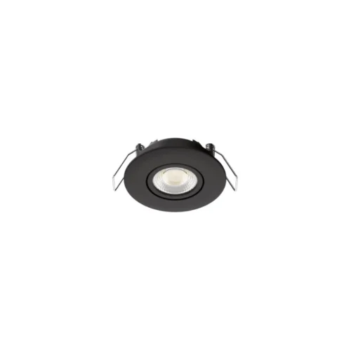 Spot Noir Encastré Orientable LED 5W IP65 CCT RT2012/RE2020 WOLTZ -Outil Atelier Magasin spot noir encastre orientable led 6w rt 2012re2020 15