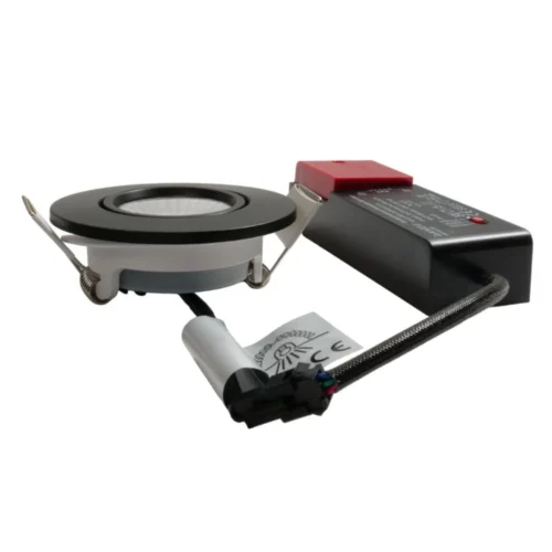 Spot Noir Encastré Orientable LED 6W IP65 CCT RT2012/RE2020 -Outil Atelier Magasin spot noir encastre orientable led 6w rt 2012re2020 22