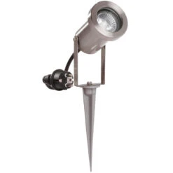 Spots Extérieur à Fixer Ou Piquer Inox WOLTZ 4 Spots Extérieur à Fixer Ou Piquer Inox WOLTZ -Outil Atelier Magasin spots a piquer alu 1