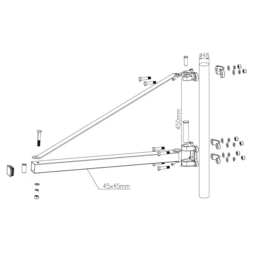 Outil Atelier Magasin -Outil Atelier Magasin support de palan electique 600kg 750mm 1