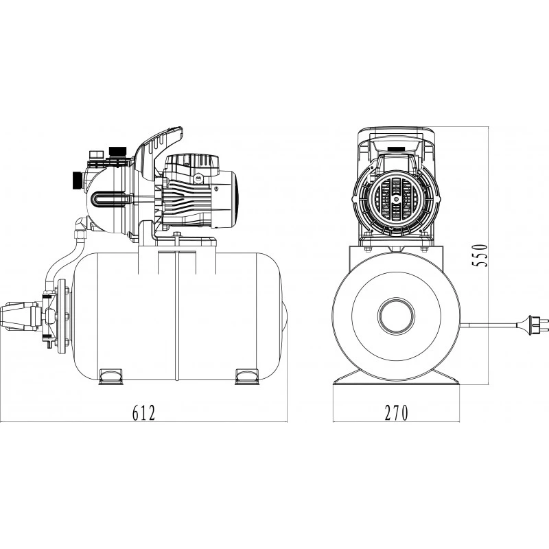 Surpresseur 800W 20L KORMAN 8 Surpresseur 800W 20L KORMAN – Image 8