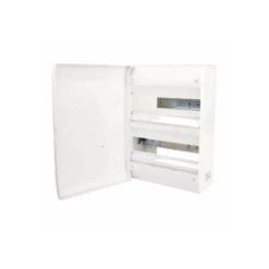 Tableau électrique Vide 2 Rangées 26 Modules Rail Amovible NF NALTO + Porte