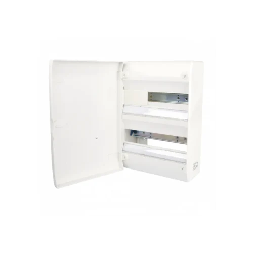 Tableau électrique Vide 2 Rangées 26 Modules Rail Amovible NF NALTO + Porte