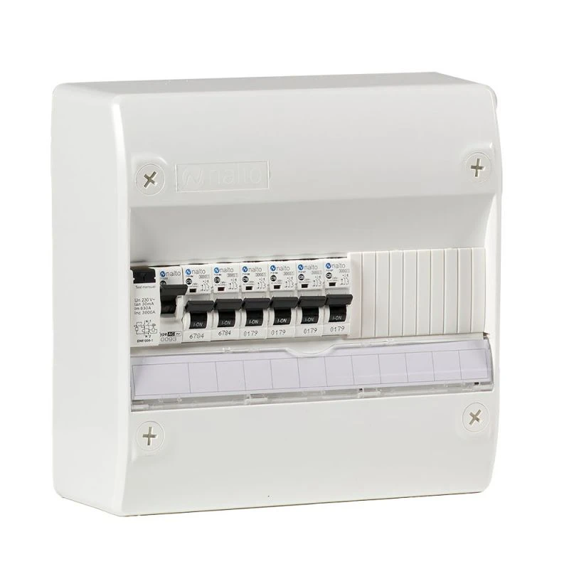 Tableau électrique équipé Et Câblé NF Logement T1 Neuf 1 Différentiel 63A + 6 Disjoncteurs NALTO 1 Tableau électrique équipé Et Câblé NF Logement T1 Neuf 1 Différentiel 63A + 6 Disjoncteurs NALTO