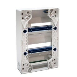 Tableau électrique Vide 2 Rangées 26 Modules Rail Amovible NF NALTO 7 Tableau électrique Vide 2 Rangées 26 Modules Rail Amovible NF NALTO -Outil Atelier Magasin tableau nu 2 rangees 3