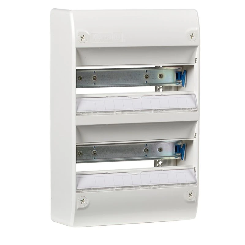 Tableau électrique Vide 2 Rangées 26 Modules Rail Amovible NF NALTO 1 Tableau électrique Vide 2 Rangées 26 Modules Rail Amovible NF NALTO