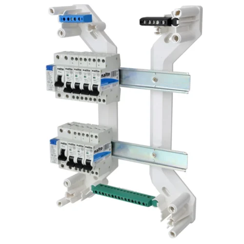 Tableau électrique équipé Logement T2 à T3 Rénovation 2 Différentiels 40A + 7 Disjoncteurs NALTO -Outil Atelier Magasin tableau pre equipe 2 rangees 2