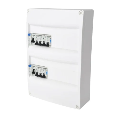 Tableau électrique équipé Logement T2 à T3 Rénovation 2 Différentiels 40A + 7 Disjoncteurs NALTO -Outil Atelier Magasin tableau pre equipe 2 rangees 3