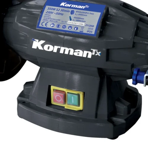 Touret à Meuler Mixte à Bande 350W KORMAN TX -Outil Atelier Magasin touret a meuler mixte 250w o150 200mm 2