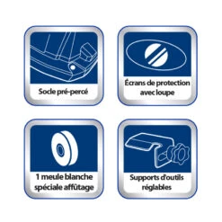 Touret à Meuler 400W Ø200 Mm KORMAN TX -Outil Atelier Magasin touret a meuler mixte 250w o150 200mm 9